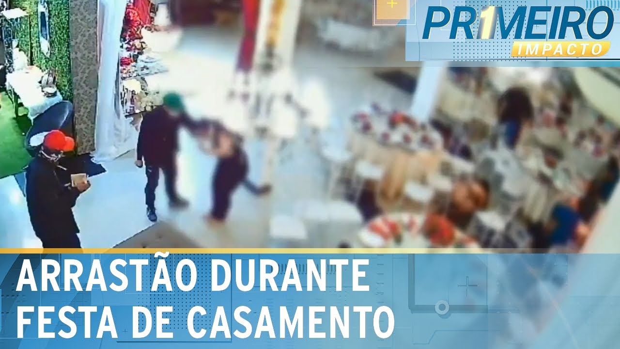 Flagra: Casamento é invadido e criminosos fazem arrastão | Primeiro Impacto (18/12/23)