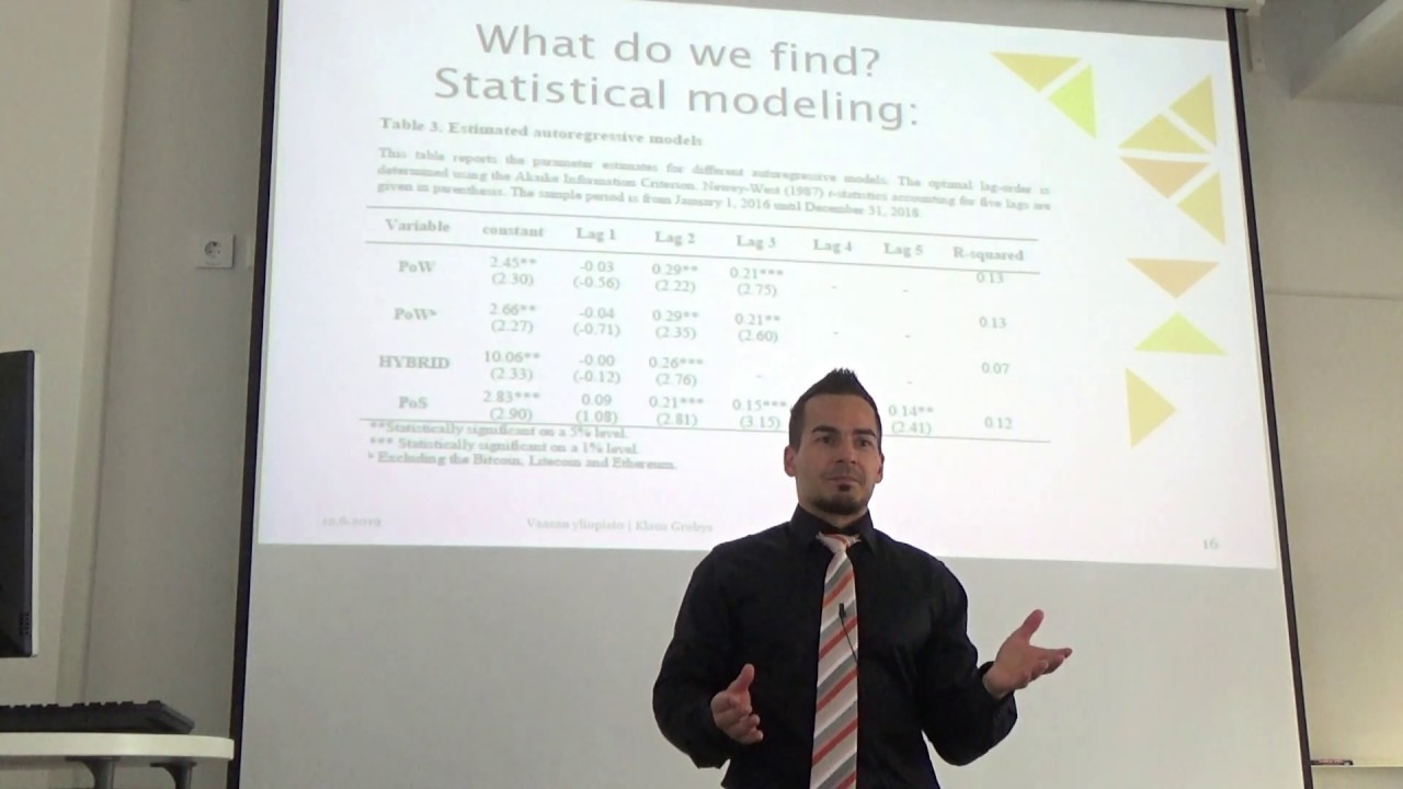 Dr. Klaus Grobys: Blockchain Consensus Protocols, Energy Consumption, and Cryptocurrency Prices