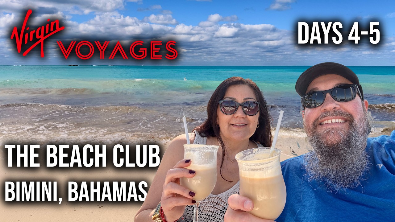 Virgin Voyages Dominican Daze Cruise | Sea Day + Bimini Beach Club | Scarlet Lady
