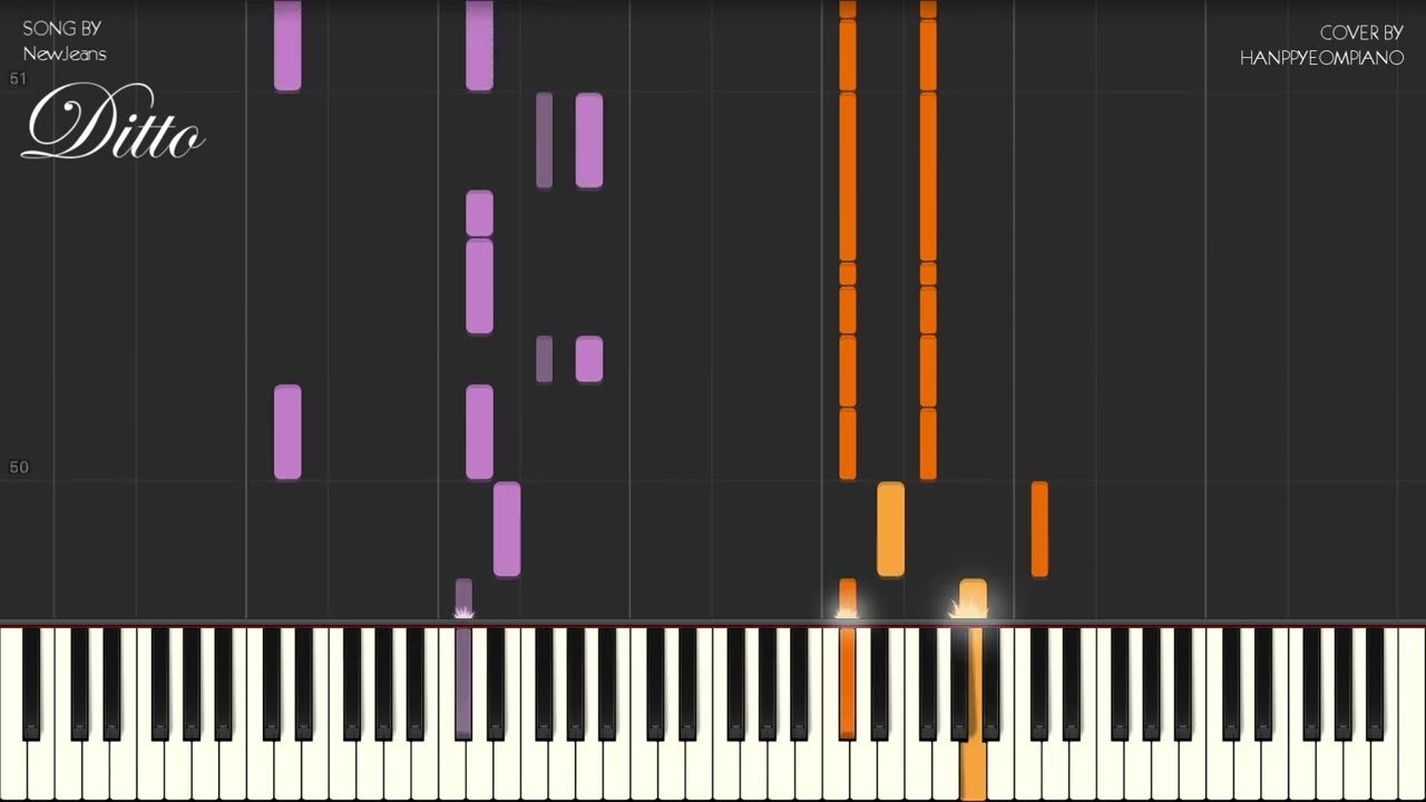 NewJeans (뉴진스) - Ditto Piano Tutorial