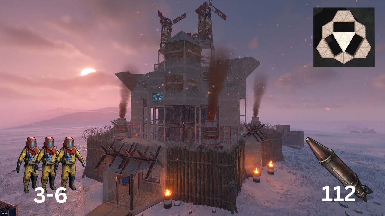 Rust Trio Base with Cheap Upkeep | Offline Tank | Sierpinski