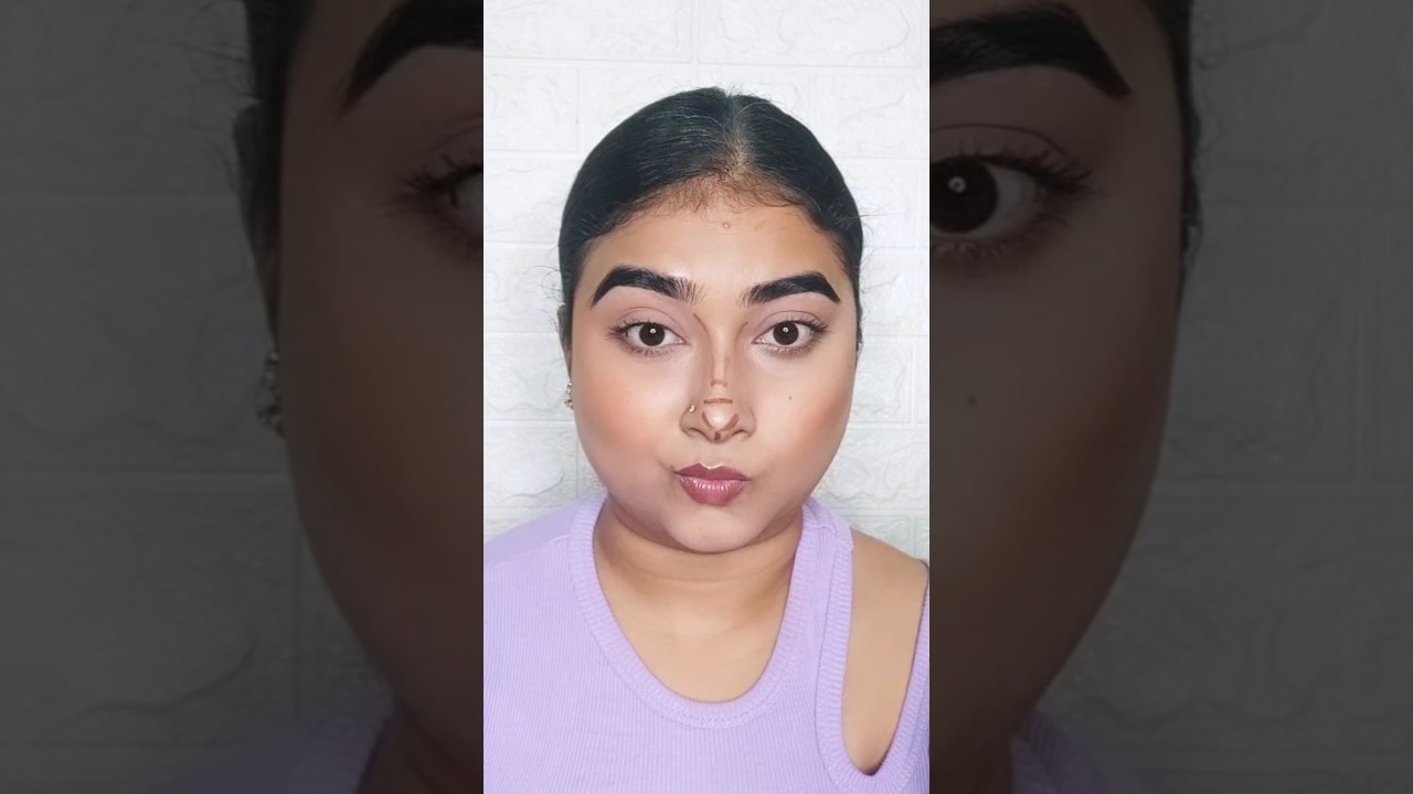 3D nose contour hack ✨ nose slimming contour hack #shorts #hack #makeup #viralvideo