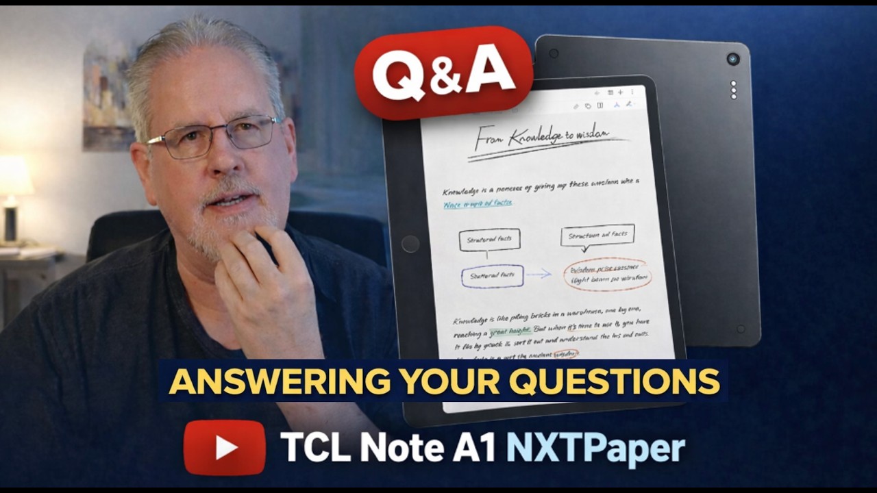 Вопросы и ответы зрителей: TCL Note A1 NXTPaper