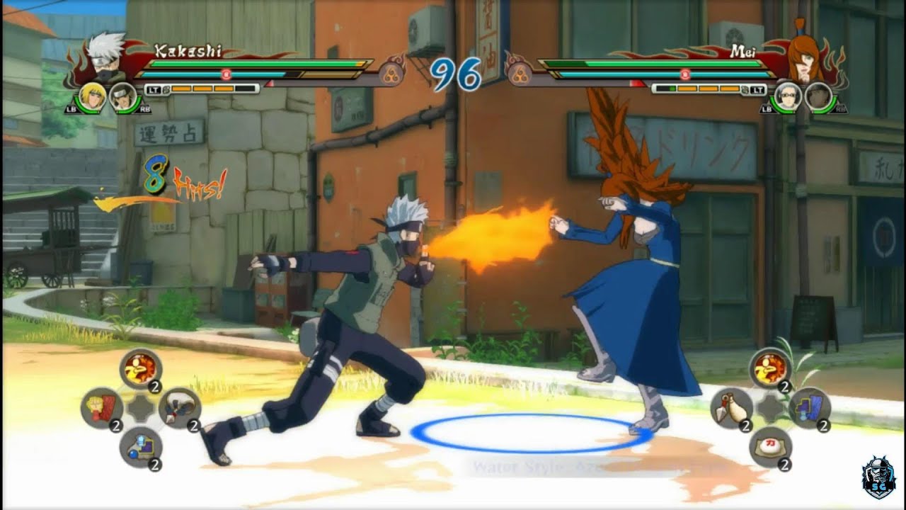 Kakashi/Minato/Third Hokage vs Mei/Chojuro/Ao Team Battle || NSUNSR