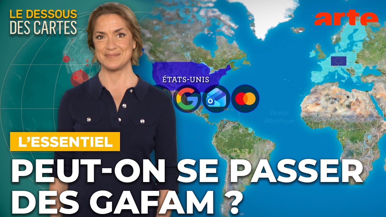 Union européenne : peut-on se passer des GAFAM ? | L'Essentiel du Dessous des cartes | ARTE