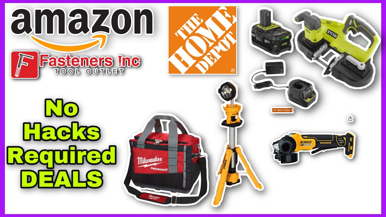 No Hack Deals @ Home Depot Amazon & Fasteners Inc On Milwaukee DeWALT RYOBI Metabo & SKIL