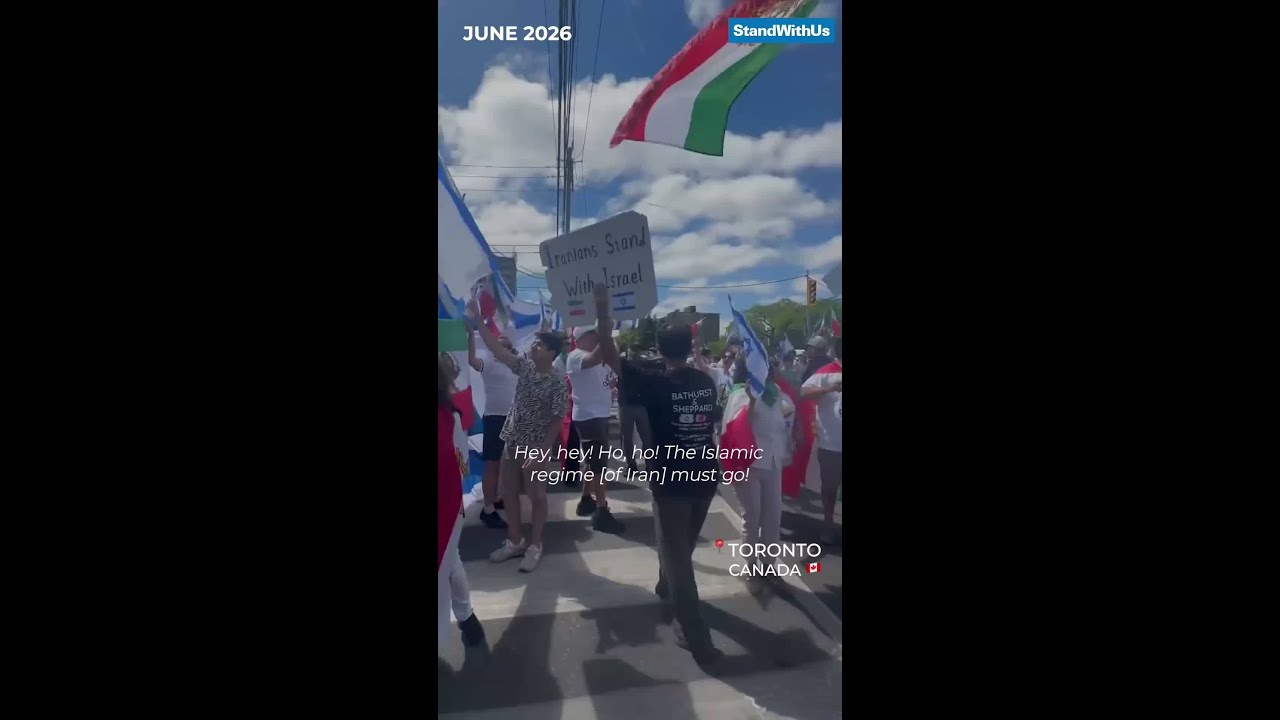 Iranian allies joined the Walk with Israel in Toronto, Canada 🇮🇱🇨🇦