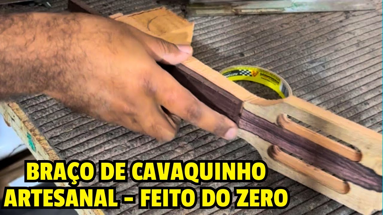 Como fazer um braço de cavaquinho artesanal