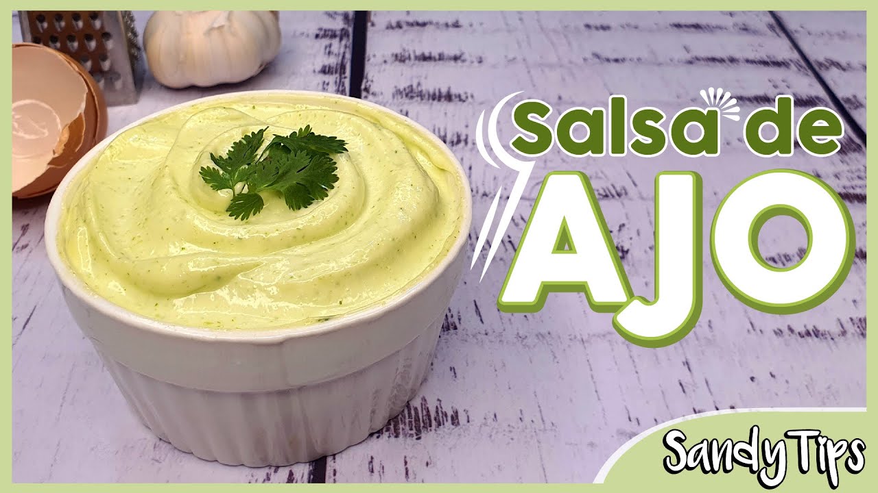 Cómo Hacer Salsa de Ajo Casera 💜 SandyTips