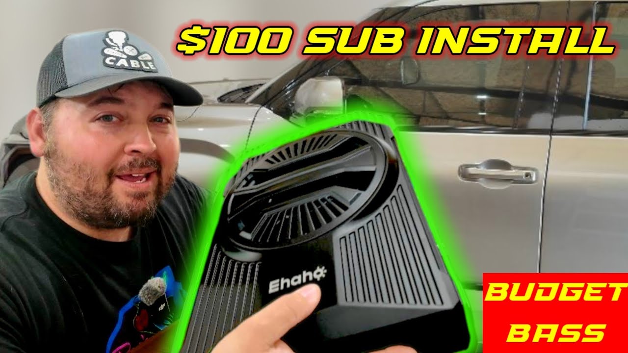 Installing the Cheapest Sub on Amazon in my Tundra! Ehaho 10" Subwoofer