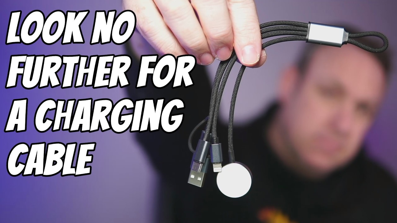 A nice tidy charging cable for traveling