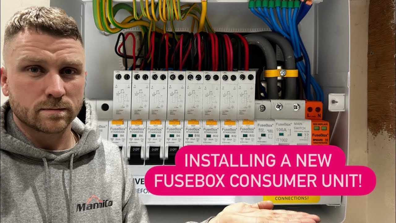 Installing a new Fusebox F2010MX consumer unit!