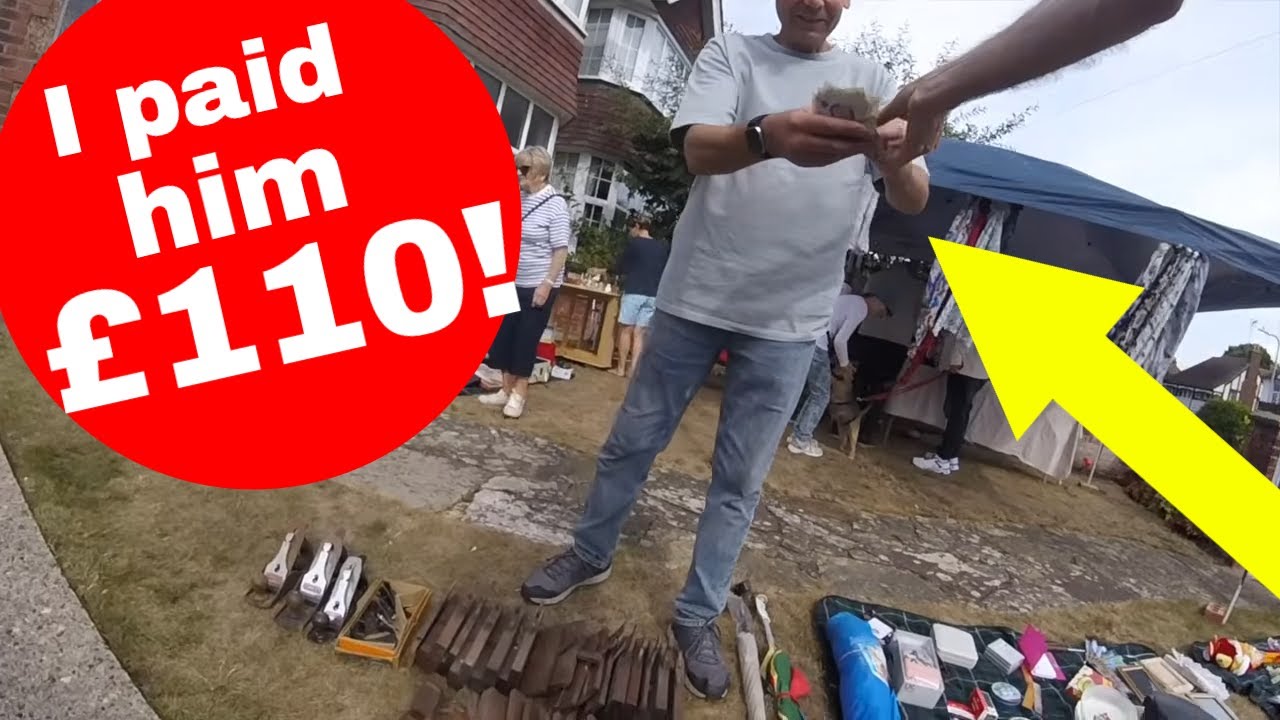 I PAID HIM £110 AND BOUGHT IT ALL... this yard sale was epic.