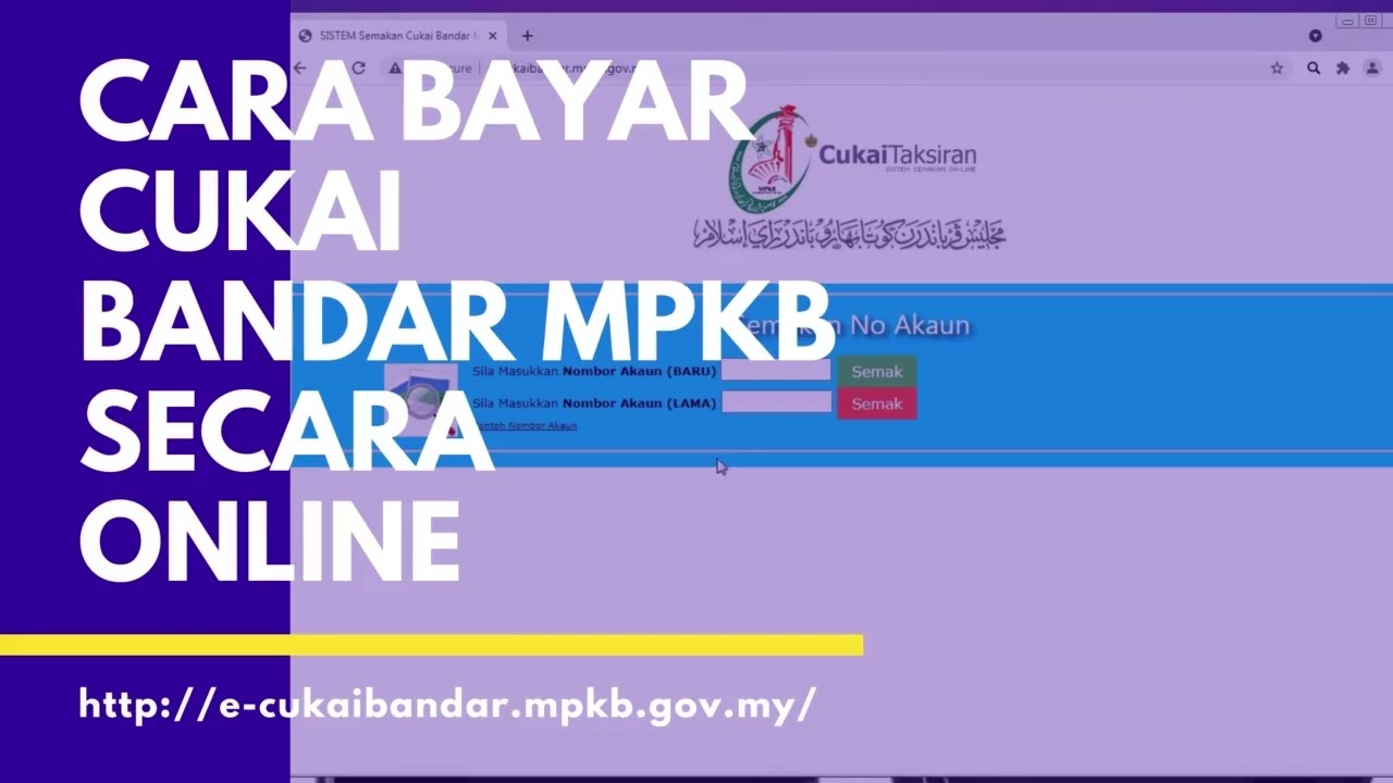 CARA BAYAR CUKAI BANDAR MPKB ONLINE