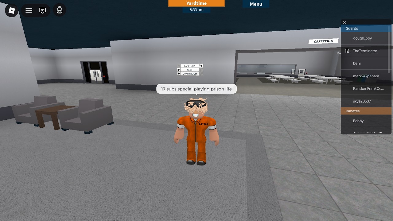 17 subs special playing prison life roblox
