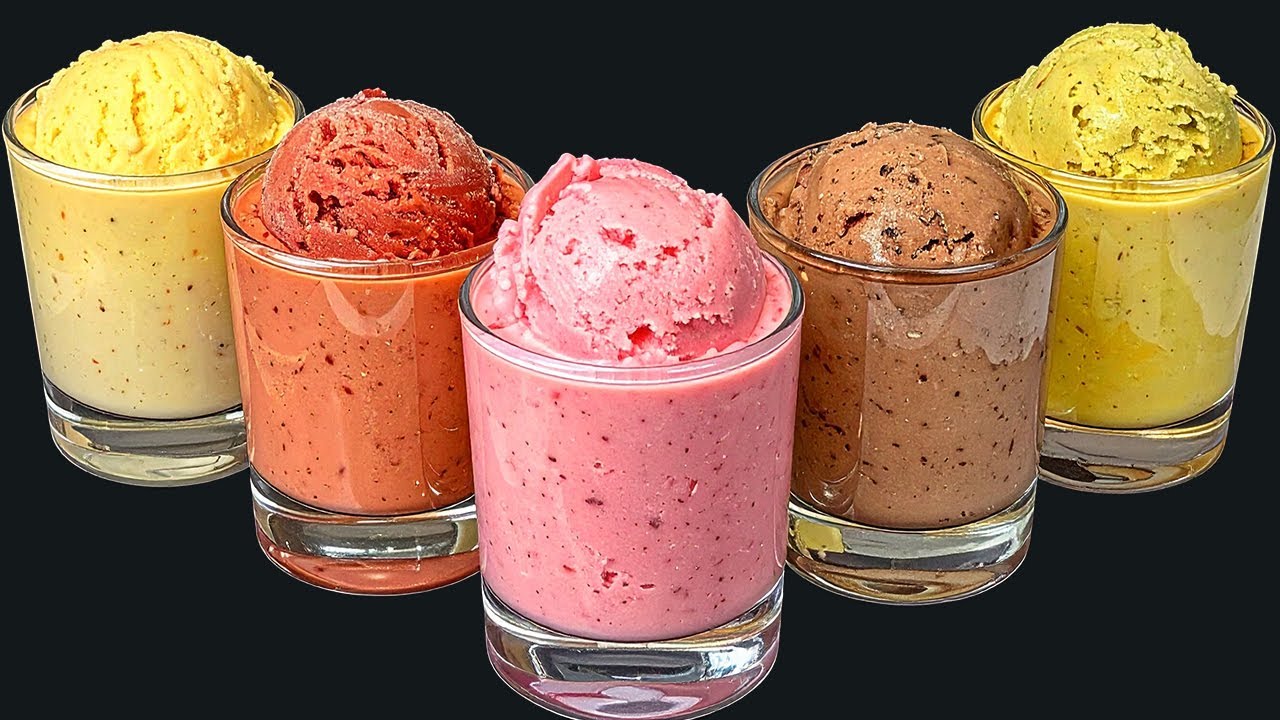 Eis ohne Zucker! Keine Sahne, Keine Milch! Nur 2 Zutaten! In 1 Minute!