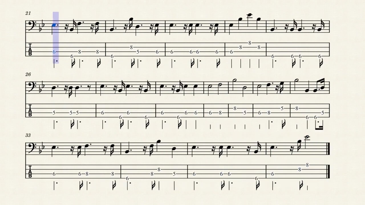 Stephen Sanchez - Until I Found You (BASS TABS)