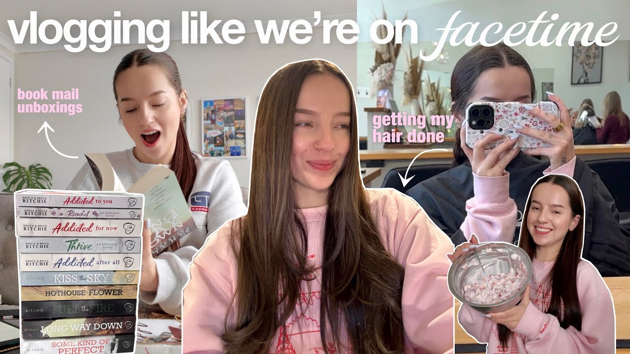 vlogging like we're on facetime | book mail, baking, shopping, getting my hair done 📦📚✨💇🏽‍♀️