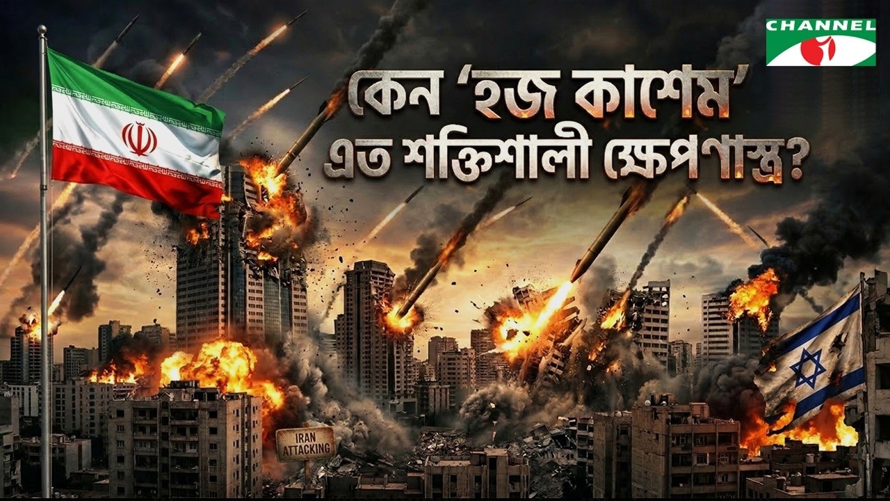 'হজ কাশেম' ক্ষেপণা'স্ত্র হা/ম/লায় দিশেহারা ইসরায়েল | Chanenl i News