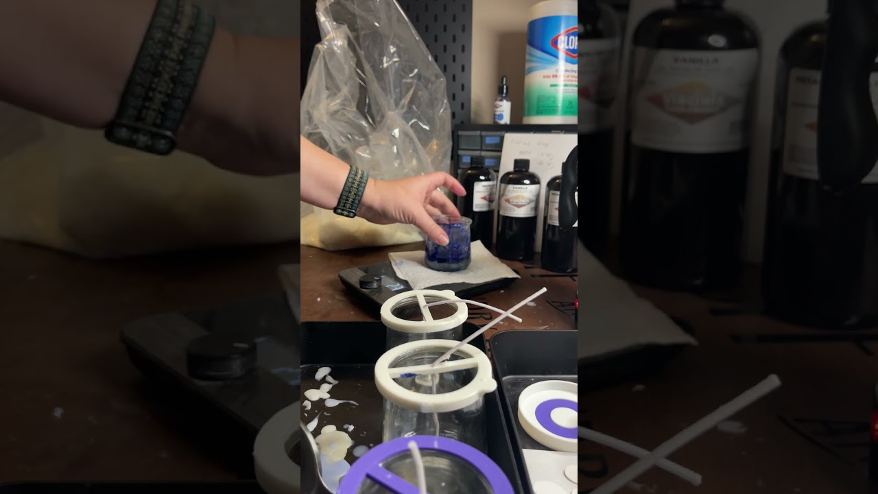 Making 75 Candles : small scale production using up cycled Oui jars and my 3d printed tools