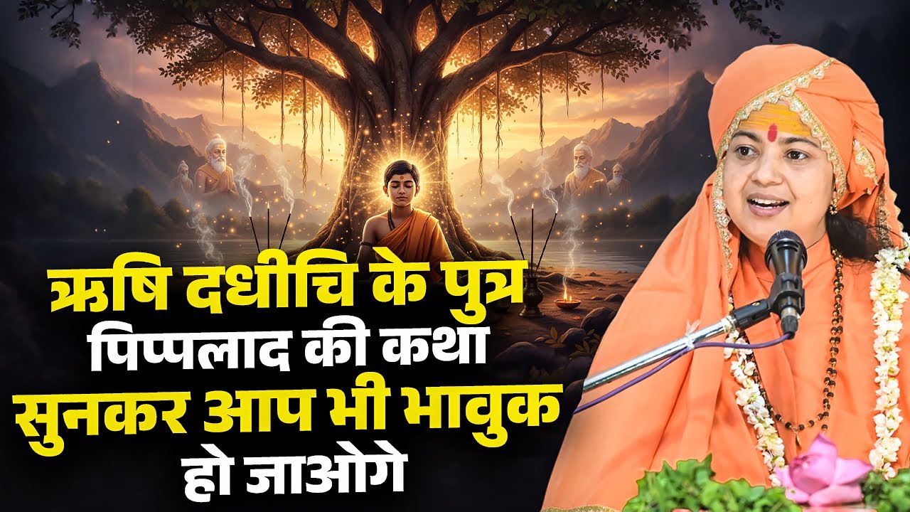 ऋषि दधीचि के पुत्र पिप्पलाद की कथा सुनकर आप भी भावुक हो जाओगे  Maa Dhyan Murti Ji | Sadhna Path
