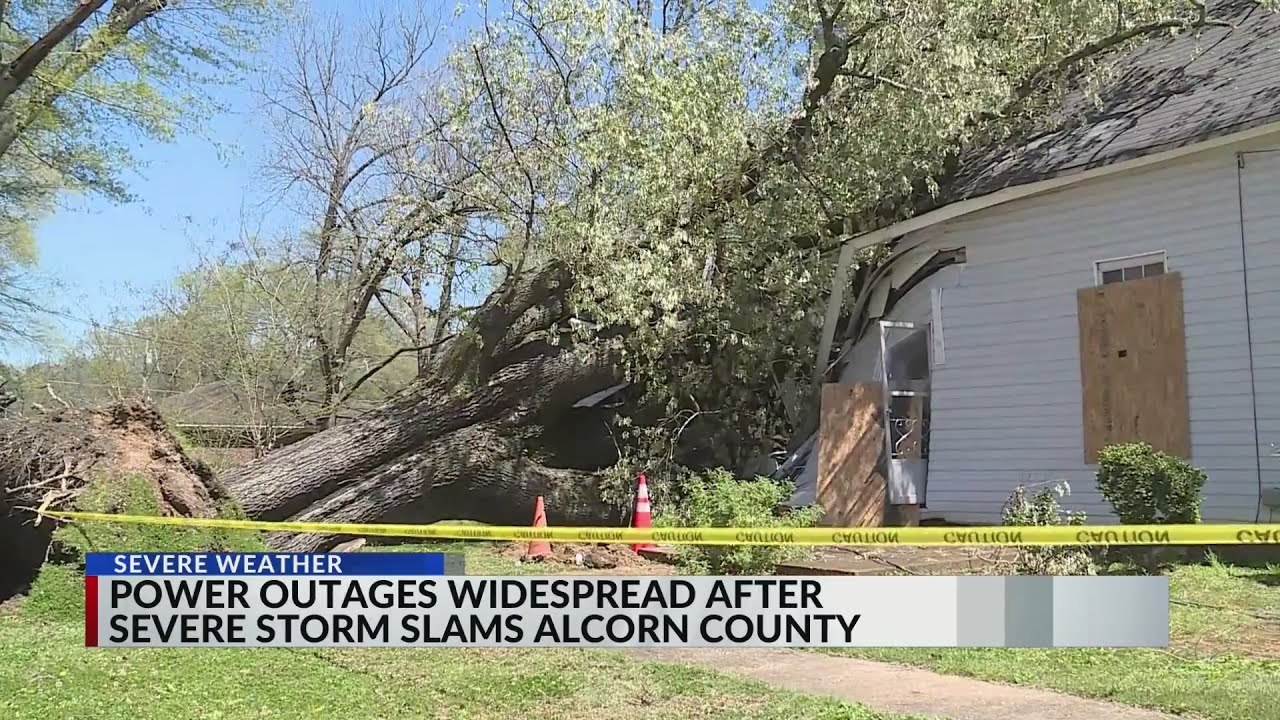 Damage, outages widespread after storms slam Alcorn County