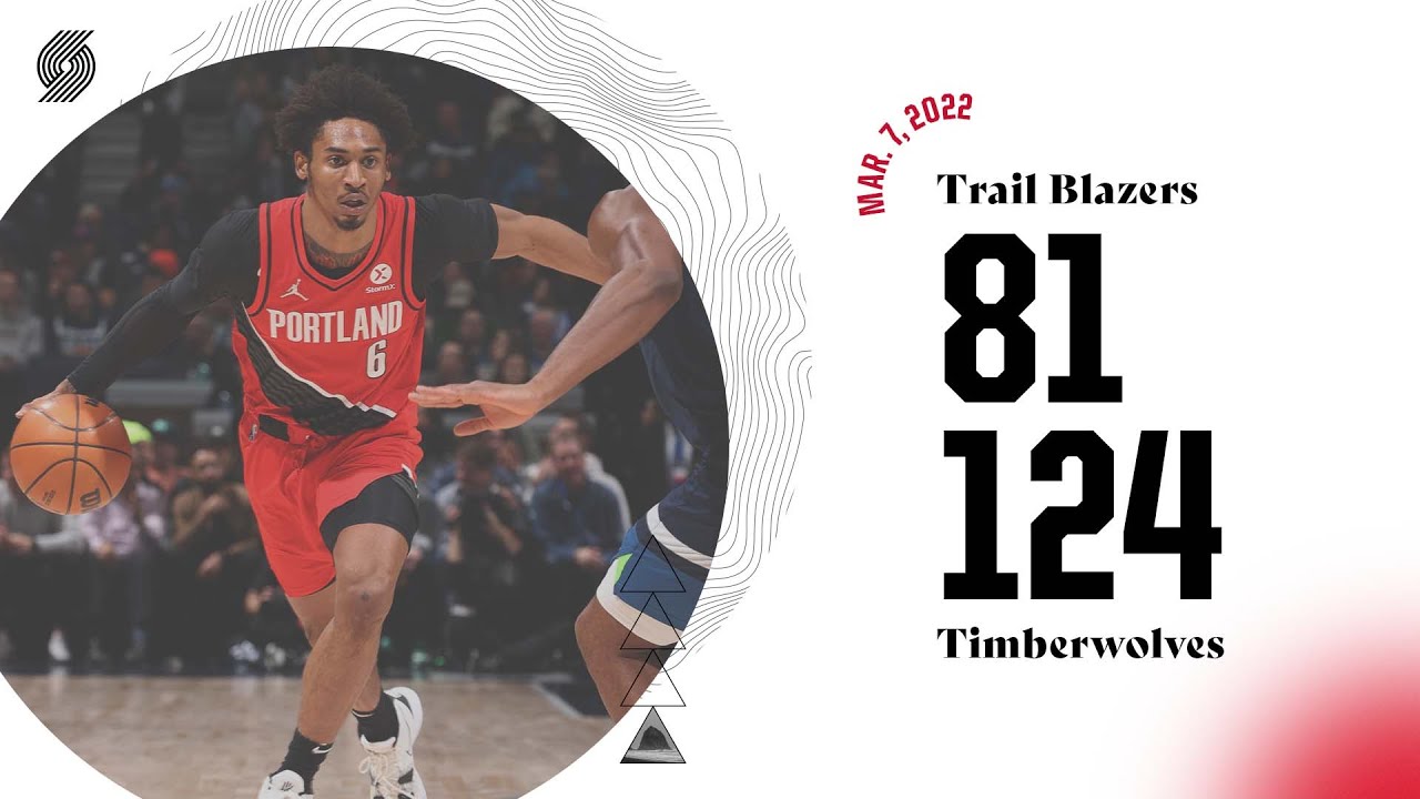 Trail Blazers 81, Timberwolves 124 | Game Highlights | Mar. 7, 2022