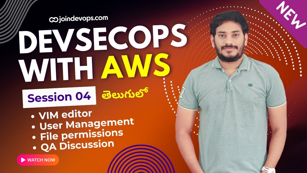 🔥 Session 04 - DevSecOps with AWS - Batch 86S | 2025 | Sivakumar Reddy M | JoinDevOps