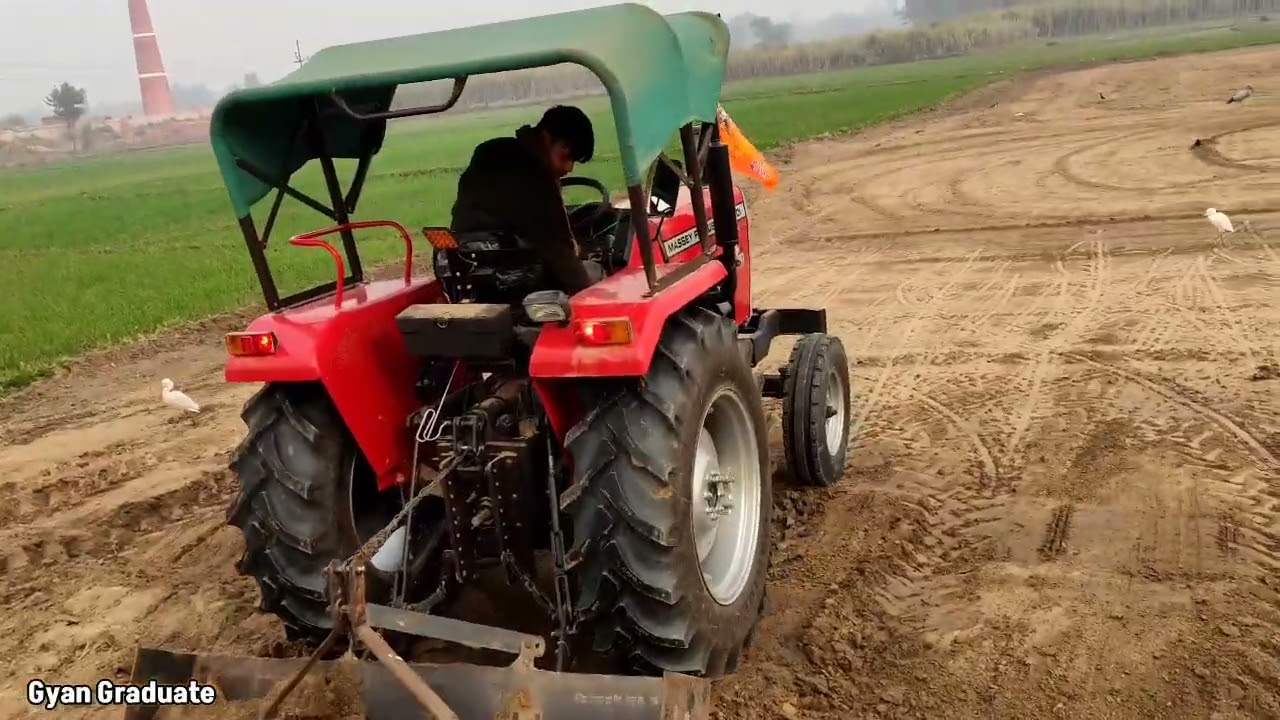 1 Ghante ke andar Khet Bilkul Samtal 😲 | Tractor Leveling Work