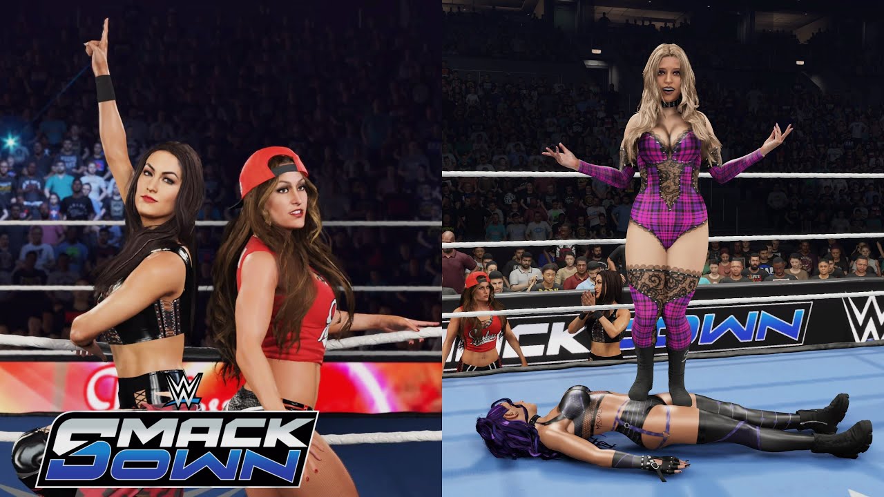 WWE 2K25 SMACKDOWN - THE BELLA TWINS TALK ABOUT THEIR RETURN + LYA VS GIGI