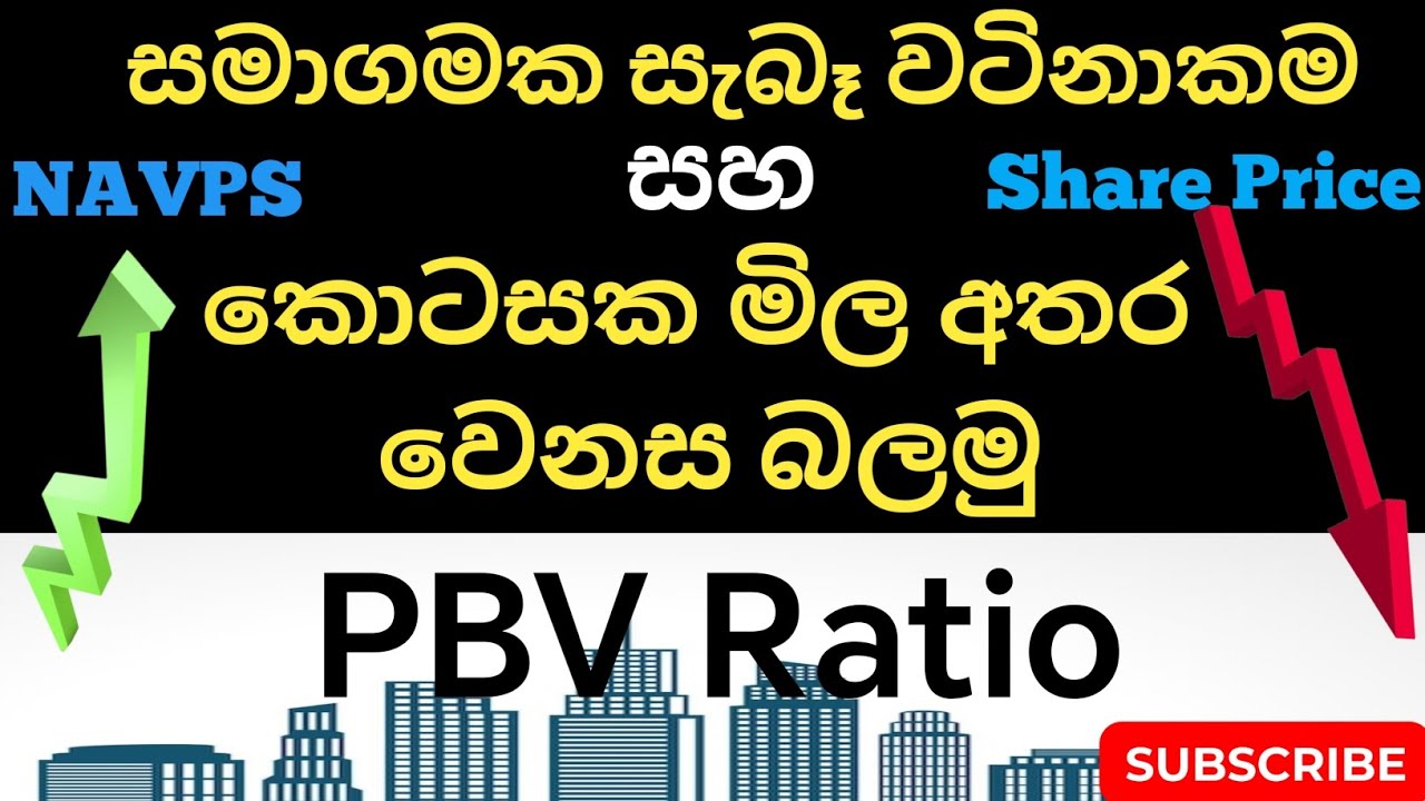 PBV Ratio කියන්නේ මොකද්ද? | CSE Share Cheap ද Expensive ද හඳුනාගන්න ලේසි ක්‍රමය