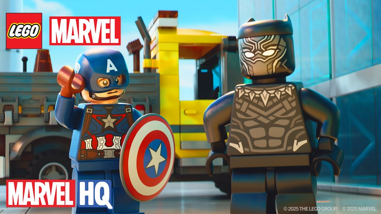 Batalha no aeroporto da Guerra Civil dos Vingadores! ✈️ | LEGO Marvel