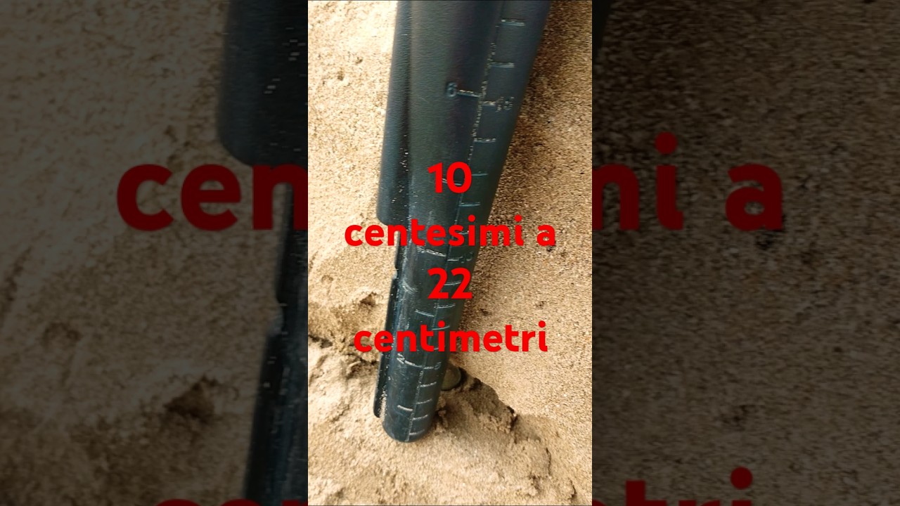 🌟TEST PROFONDIT&Agrave;🌞CON NOKTA FINDX PRO - 10 CENTESIMI A 22 CM (DEPTHTEST)#findxpro #depthtest