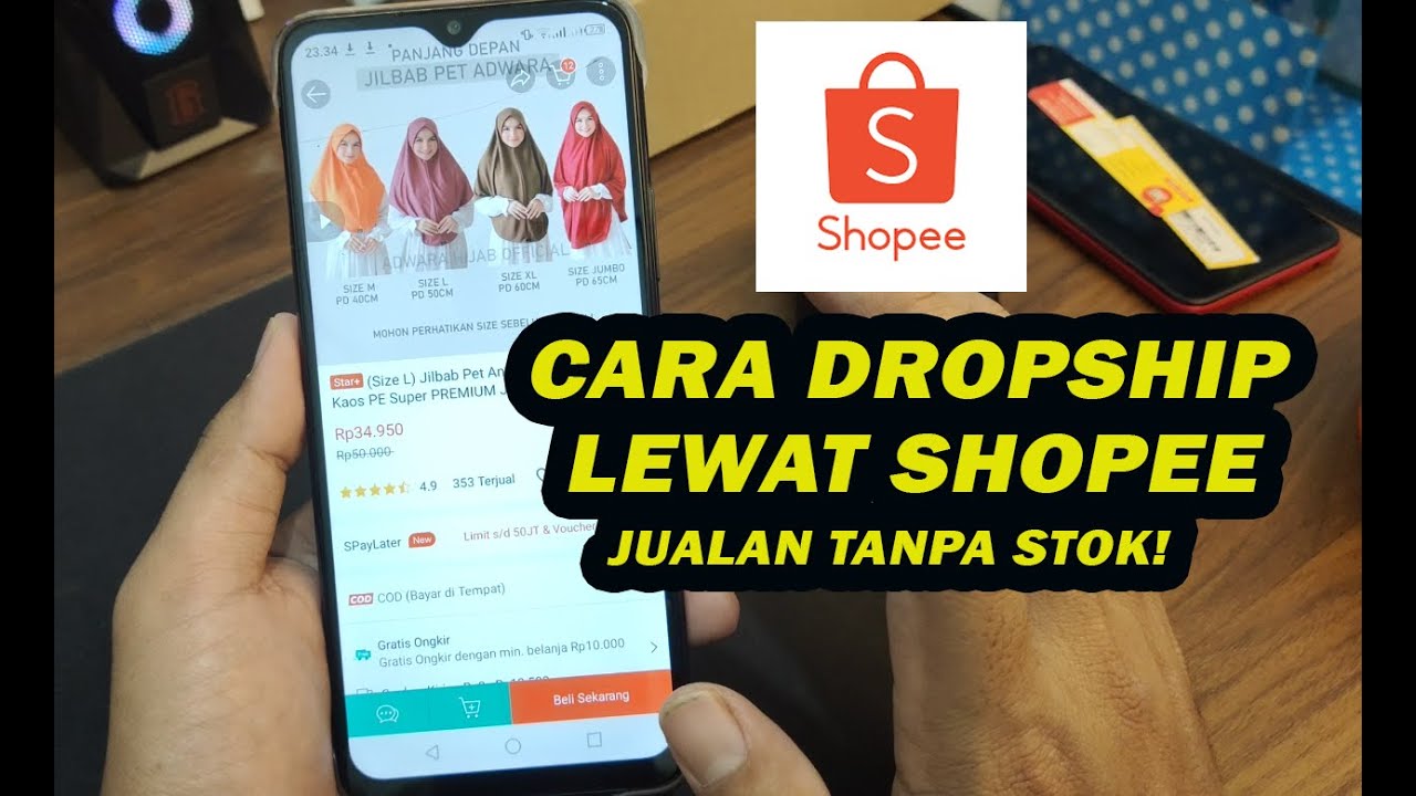 Cara jadi dropship di shopee untuk pemula (jualan tanpa modal)