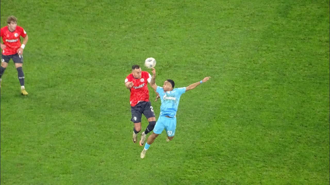 Зенит 2:0 Акрон с трибуны Газпром Арены