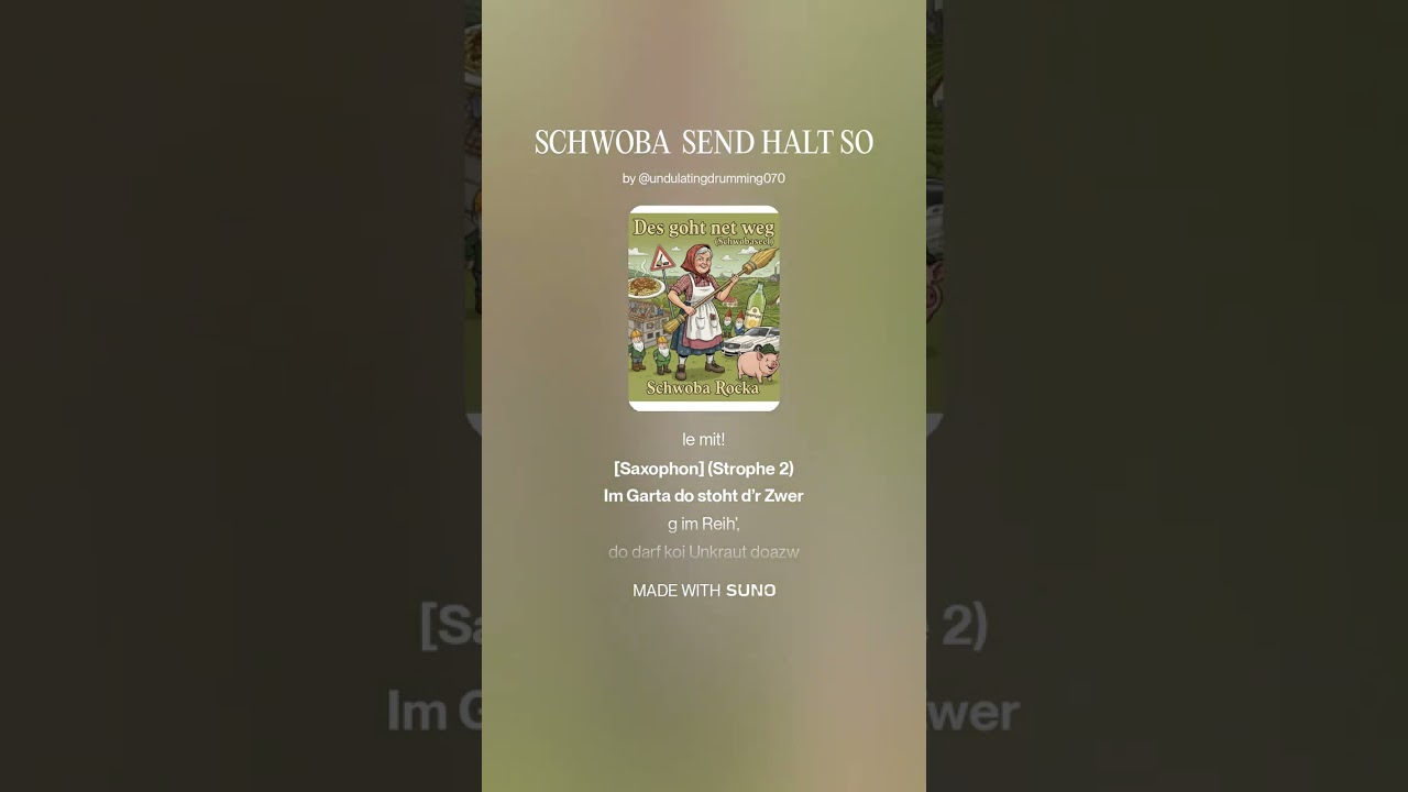 Schwoba send halt so