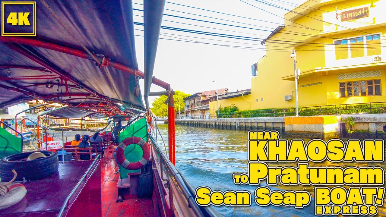 Bangkok Saen Seap Express Boat! Khaosan Road(Phanfa) to Pratunam