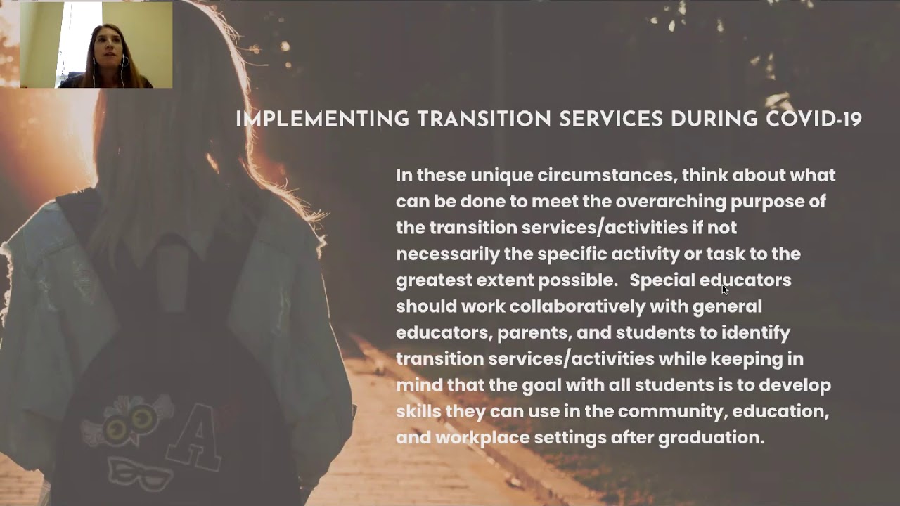 Virtual Transition Resources Professional Development Presentation