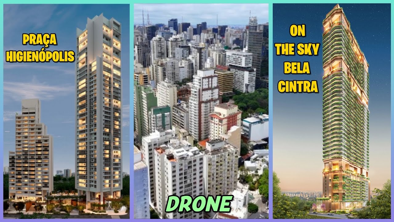 Vem aí mais dois edifícios com mais de 40 andares - Drone na Consolação - São Paulo