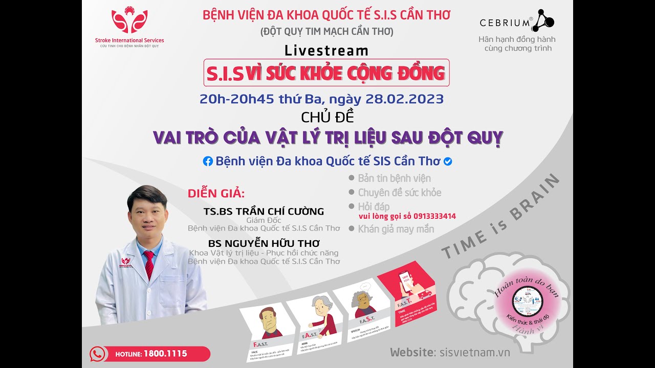 S.I.S Vì sức khỏe Cộng đồng kỳ 8 : Vai trò Vật lý trị liệu sau Đột quỵ