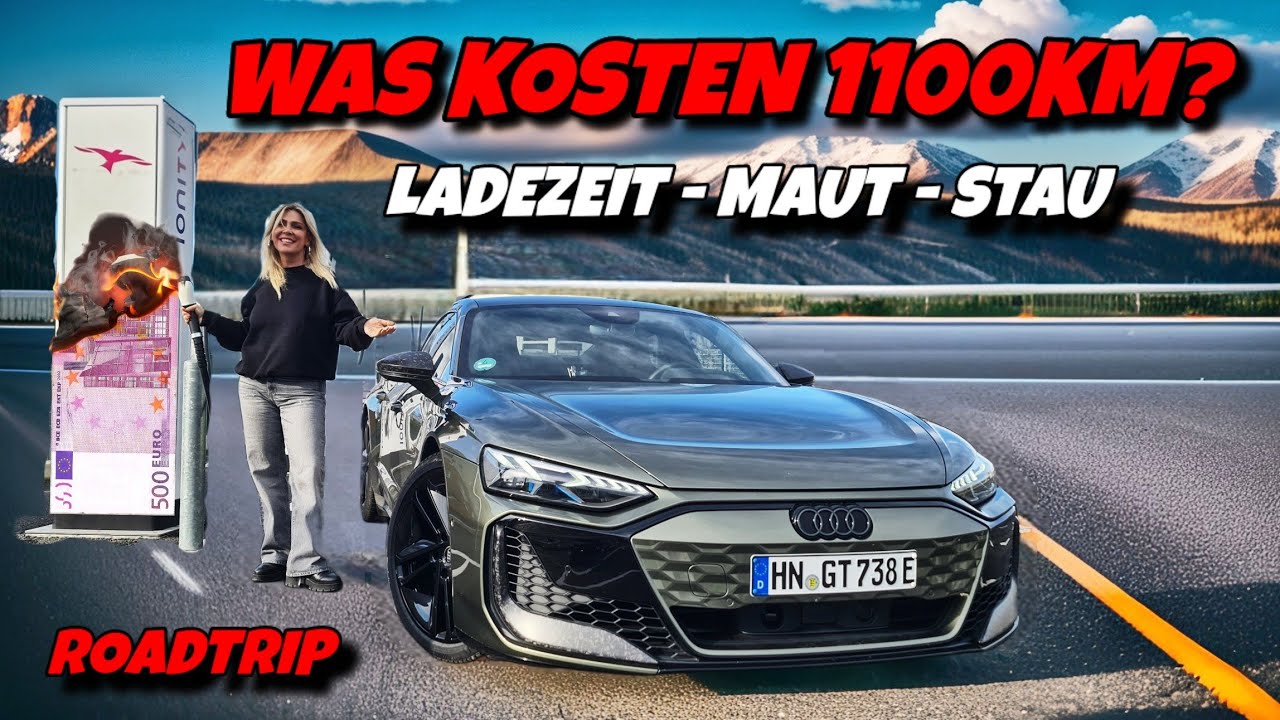 Ladekosten und Zeit! Roadtrip Bordeaux - Köln am Stück im Audi e-tron GT Elektroauto #ev #audi