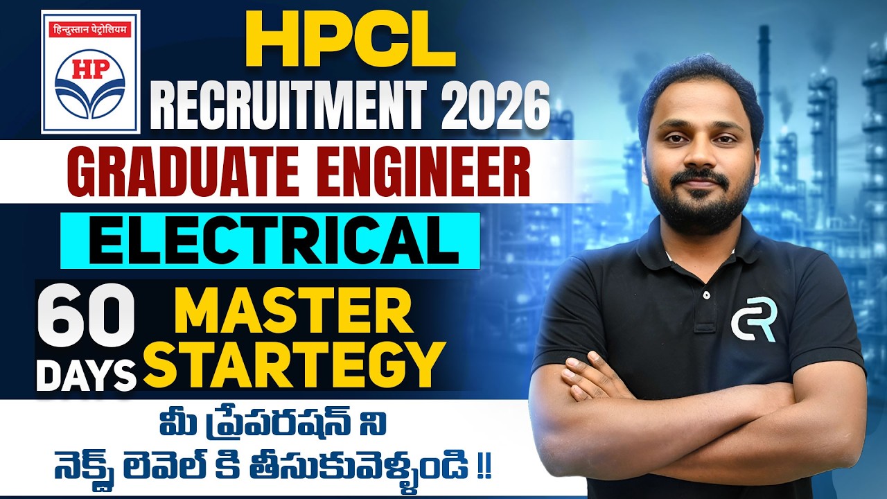 HPCL Graduate Engineer 2026 | 60 Days Preparation Strategy | Electrical Engineering | Telugu