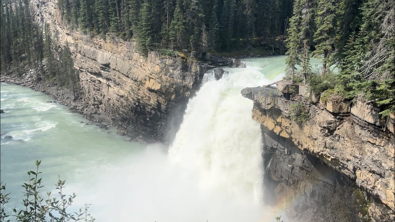 Jasper National Park's Greatest Secret. Snake Indian Falls On The North Boundary Trail.