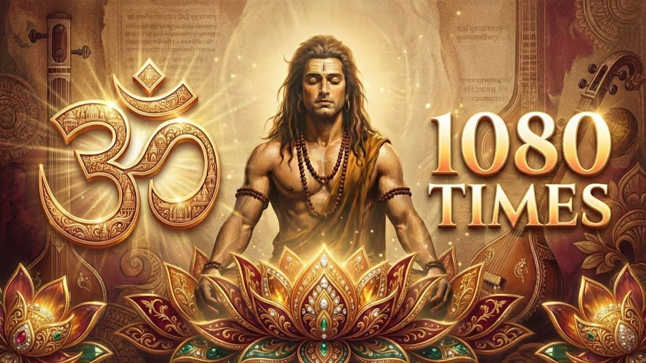 OM Chanting 1080 Times | Powerful Om Mantra for Meditation, Peace & Positive Energy