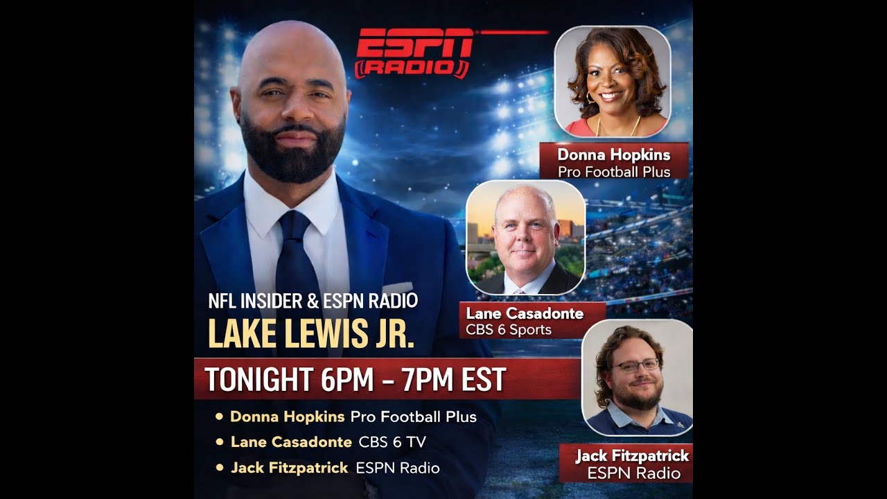 Lake Lewis Jr Show | ESPN Radio | Seahawks vs. Patriots, Richmond Roots & Commanders Insight