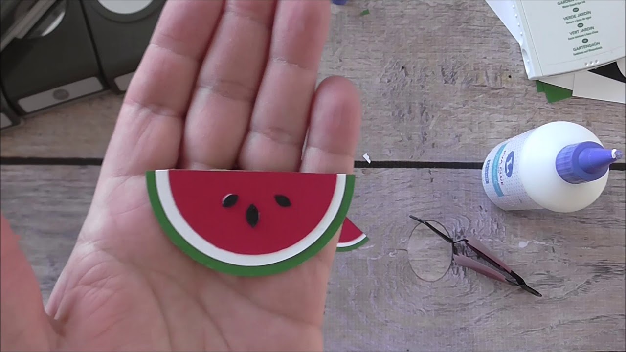 Stampin Up! Watermelon Punch Art Card