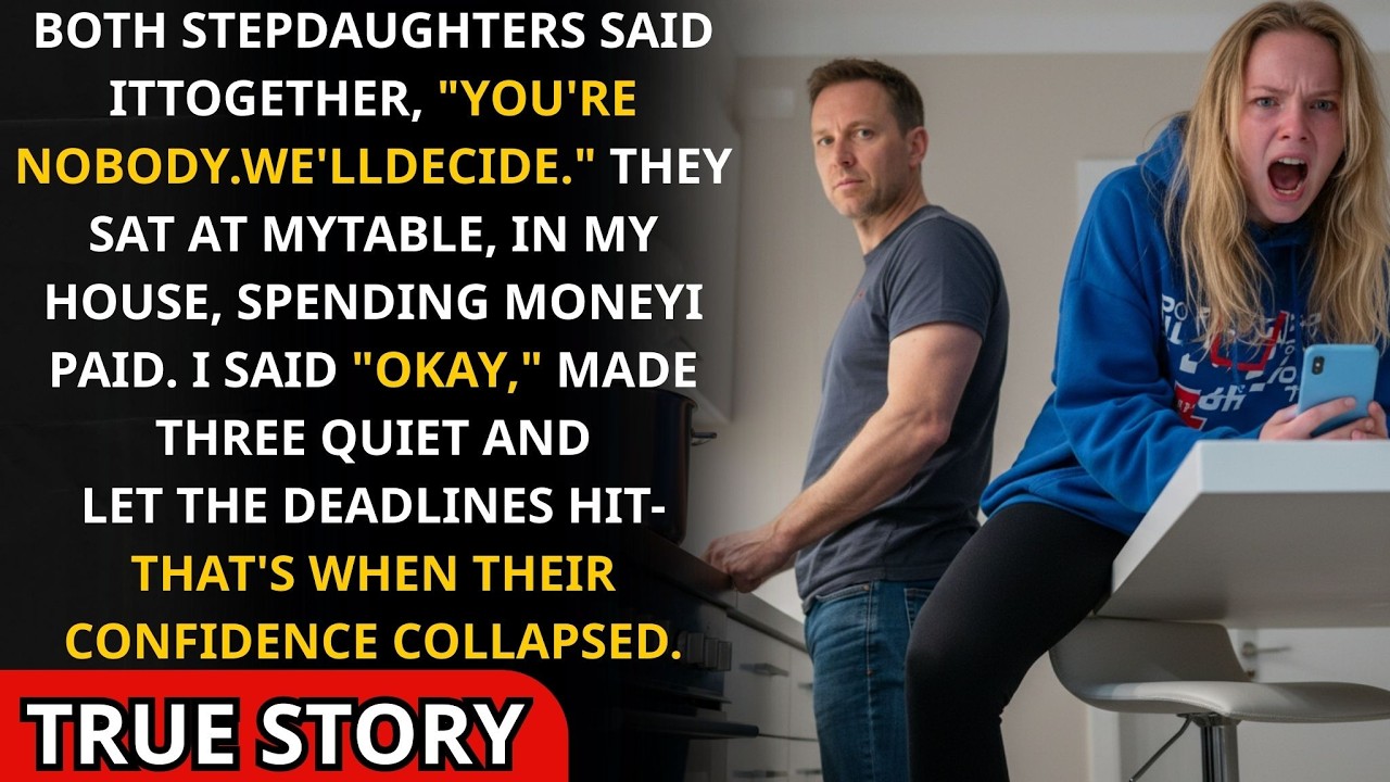 Both Stepdaughters Said “You’re Nobody” in My House — I Said “Okay” and Let the Deadlines Hit…