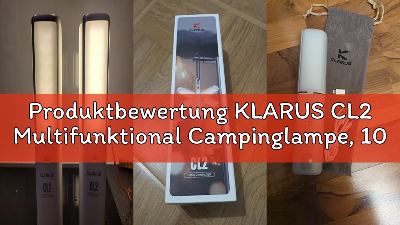 Produktbewertung KLARUS CL2 Multifunktional Campinglampe, 10000 mAh wiederaufladbare Deform Camping