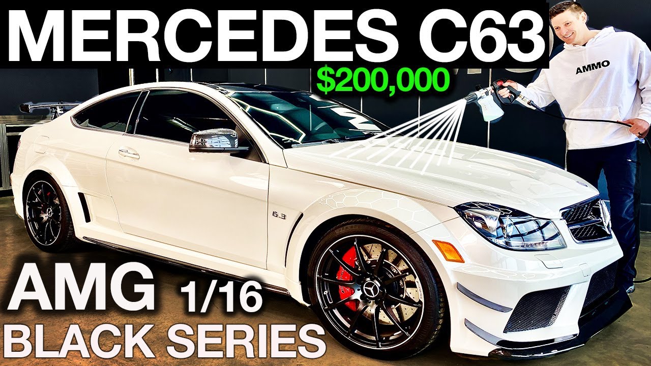 Mercedes C63 AMG Black Series First Wash and Used Car Detail Step by Step!