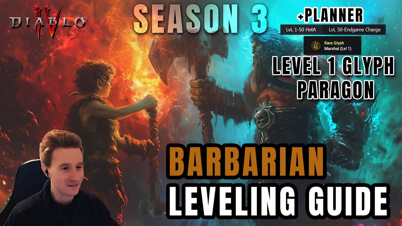 THE BEST Barbarian Leveling Guide for Season 3 & Detailed Planner - Diablo 4